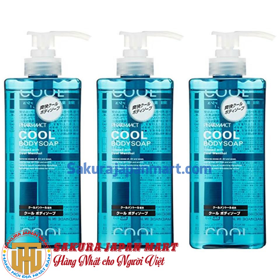 Sữa tắm COOL bạc hà cho nam Pharmaact Cool 600ml